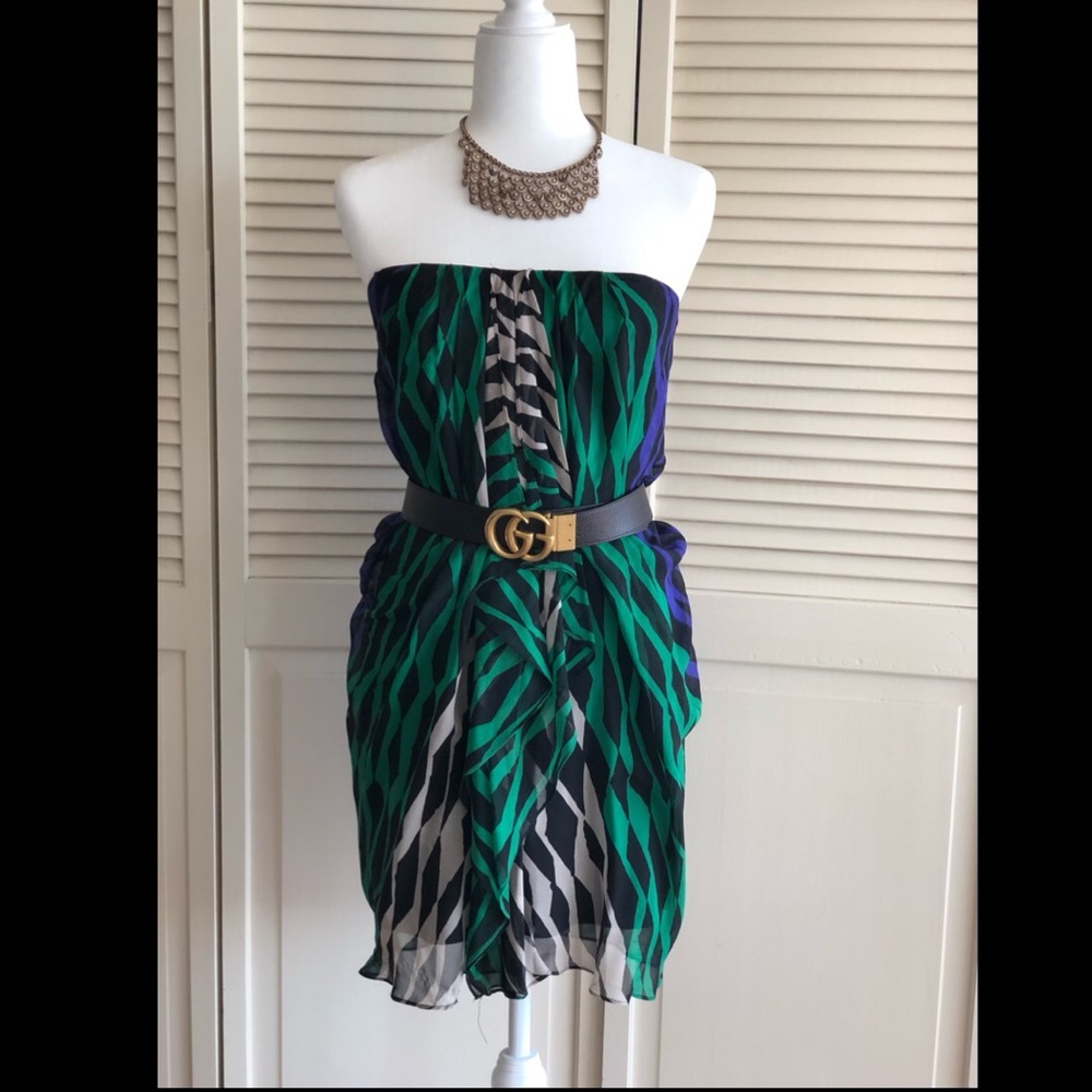 BCBG MaxAzria Strapless Silk dress